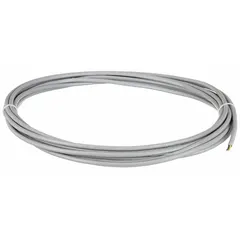 This continuous flexing control cable from the Chainflex CF77-UL series features 3 conductors of 18 AWG stranded copper with a PUR jacket and includes a ground conductor. Rated at 1000 V and coolant resistant, it meets cRUus standards. Suitable for fixed, flexible, and e-chain installations with minimum bend radius factors of 4 x OD, 5 x OD, and 6.8 x OD respectively.