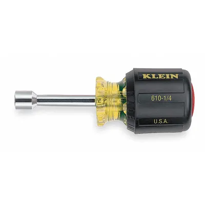 KLEIN TOOLS Hollow Round Shank Nut Driver: Straight, SAE, Without Magnetized Tip, Std - Standard Nut Drivers
