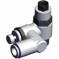 SMC Piloted Non-Return Valve: Universal Fitting, Knurled, 3/8 in Valve Body Size, Meter Out (MPN ASP530F-F03-10S)