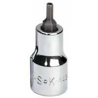 SK PROFESSIONAL TOOLS Socket Bit: 3/8 in Drive Size, Security Hex Tip, 1/8 in Tip Size, SAE (MPN 44208)