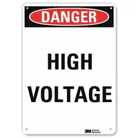 Danger Sign: Plastic, Mounting Holes Sign Mounting, 10 in x 7 in Nominal Sign Size, 0.055 in Thick (MPN U3-1602-NP_7X10)