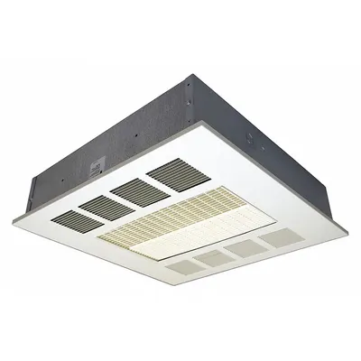QMARK Electric Ceiling Panel Heater: 2000W/3000W/4000W, 277V AC, 1-phase, Recessed - Recessed & Drop-In Panel Fan-Forced Electric Ceiling Heaters