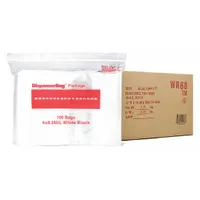 Single-zip reclosable poly bag measuring 6 inches wide by 8 inches long, with a thickness of 2 mil. Supplied in a box of 1,000 bags. No hang hole included. Suitable for packaging, organizing, and protecting small parts, hardware, or samples in industrial and commercial settings