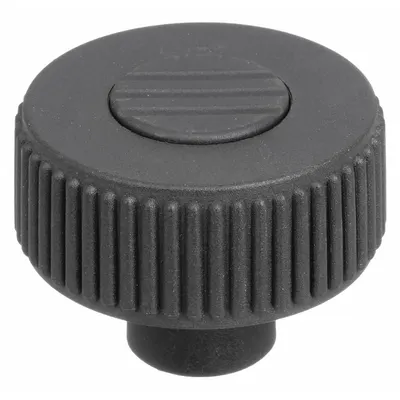 KIPP Knurled Knob with Threaded Hole - Knurled Knobs with Threaded Hole