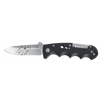SOG Folding Knife: 3 1/2 in Blade Lg, 4 in Closed Lg, 7 1/2 in Overall Lg, Plastic - Manually-Opening Folding Knives