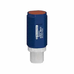 This M18 threaded photoelectric sensor features a built-in 4-pin M12 connector for direct integration into control systems. It operates on a 12-24V DC supply and is used for non-contact object detection in industrial automation, such as conveyor systems, packaging machinery, and material handling applications.