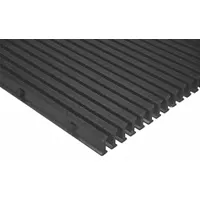 FIBERGRATE Vi-Corr fiberglass pultruded grating, nominal size 4 ft x 8 ft (WxL). Designed for corrosive environments requiring structural support, such as walkways, platforms, and trench covers in chemical processing, wastewater treatment, and food processing facilities