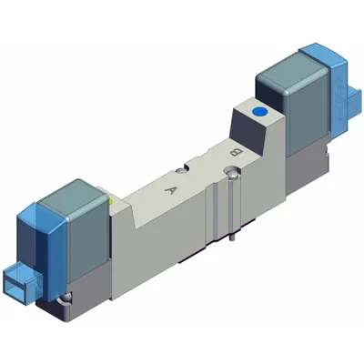 SMC Solenoid Air Control Valve: Five-Way, Closed Center Position, SYJ3000, Single Solenoid - SMC SYJ Series Directional Control Valves