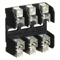 MERSEN Fuse Block: Open Block Design, 3 Pole, 250 V AC, Box Lug, Non-Indicating (MPN 20308R)