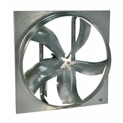 This belt-drive panel supply fan is designed for moving large volumes of air in ventilation, exhaust, or make-up air systems. It features a 54-inch stamped blade and is supplied unassembled for flexible installation. Suitable for industrial air-moving applications in factories, warehouses, and commercial buildings.