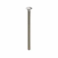 This square neck carriage bolt is made from 316 stainless steel with a plain finish, offering corrosion resistance in harsh environments. The square neck prevents rotation during tightening, making it suitable for fastening metal to wood or metal to metal where a smooth, finished head is required. Thread size is 1/4"-20 and length is 4 inches
