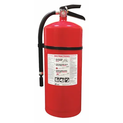 KIDDE Fire Extinguisher: 20 lb Extinguisher Capacity, 6A:80B:C - Class ABC Fire Extinguishers