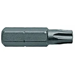 Insert Torx bits for driving Torx head fasteners. T10 bit size, standard length, hex shank for use with power tools and hand drivers. Made from S2 steel. Sold in a 5-pack.