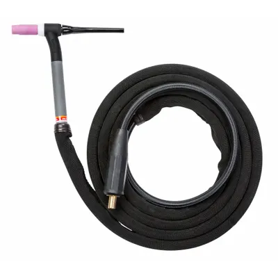 LINCOLN ELECTRIC Torch Kit: Air-Cooled, PTA-17, 12 1/2 ft, Rubber, 1-Piece - Air-Cooled TIG Torches