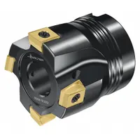 Indexable face mill with 40 mm diameter, 16 mm arbor bore, and 4 cutting edges. Uses indexable carbide inserts for face milling operations on steel, stainless steel, and cast iron. Suitable for applications requiring surface finish and dimensional accuracy