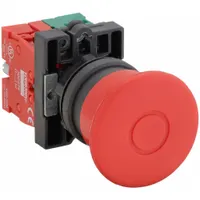 DAYTON Emergency Stop Push Button: Non-Illuminated, Mushroom Head Profile, Non-Metallic, 22 mm (MPN 30G250)