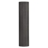 Aluminum insect screen for doors and windows. Charcoal color reduces glare and blends with dark frames. 18 x 16 mesh provides airflow and insect protection. Dimensions: 2.5 ft width x 7 ft length