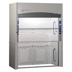 This 4 ft wide by-pass fume hood from LABCONCO features a vertical rising sash and an overall depth of 43 3/4 in. It is designed for ducted exhaust systems to contain hazardous fumes, vapors, and particulates during laboratory chemical work. Blower, base/stand, and work surface are not included and must be ordered separately.