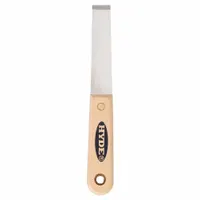 HYDE Scraper: Bld. Mat. Stainless Steel, Hdl. Mat. Hardwood, Stiff, Straight Bld. Shape (MPN 07005)