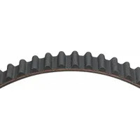 Timing belt and metric V-belt with 1,229 mm effective length and fiberglass reinforcing cord. Designed for engine timing systems requiring precise camshaft-to-crankshaft synchronization. Suitable for automotive drive applications