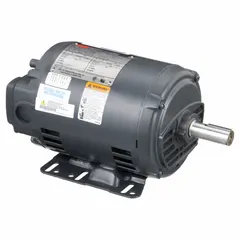 This Dayton rigid base 3-phase AC motor is open drip proof (ODP) and rated 2 hp at 1745 RPM. It operates on 230/460V AC with full load current of 3.8/1.9 A. Suitable for general purpose industrial applications such as pumps, fans, conveyors, and compressors.