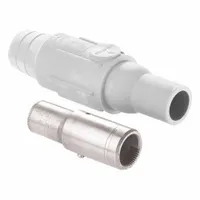 Single Pole Inline: Female, White, 600V AC/600V DC, 600 A, Crimp Tube Termination, 22 Series (MPN 22L25-SW)