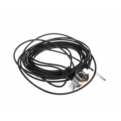 Defrost thermostat for HVACR systems. Senses coil temperature to terminate the defrost cycle when the coil warms sufficiently, preventing unnecessary heating. Used in refrigeration and heat pump applications.