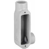 Conduit Outlet Body: Iron, 1 in Trade Size, LR Body, 12.2 cu in Body Capacity, Threaded Hub (MPN LR38)
