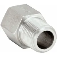 Metal Pipe Straight: Straight, 316 Stainless Steel, 1/2 in x 1/2 in, 5,000 psi, 1 5/8 in Lg (MPN 1/2-8 FHG5-SS)