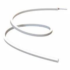 Side-bend flexible LED light spool with 32 13/16 ft length and 3/8 in height. Delivers 81 lumens at 3000K warm white, consuming 1.5 W. Rated for 50,000 hours. Connection via lead wire. Suitable for accent, under-cabinet, cove, and display lighting applications.