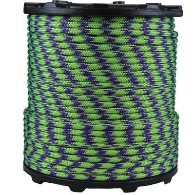 ALL GEAR Rigging and Climbing Rope: Double Braid, 7/16 in Dia, 630 lb Working Load Limit - Rigging & Climbing Rope