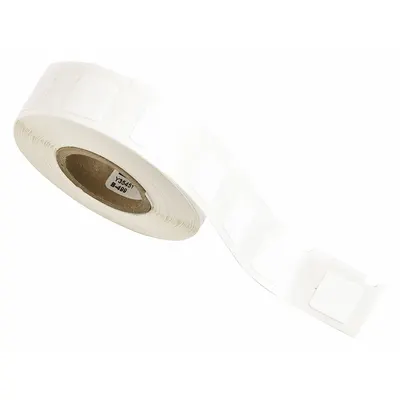 BRADY Wraparound Label: 1/2 in x 1/2 in, Nylon, White - Brady Precut Label Rolls
