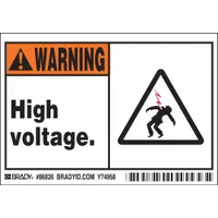 Label: Polyester, Adhesive Sign Mounting, 3 1/2 in x 5 in Nominal Sign Size, 0.01 in Thick, 5 PK (MPN 86826)