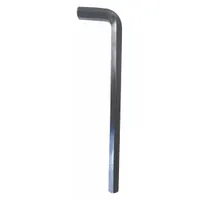 WESTWARD Hex Key: 0 Ball Ends, 5/8 in Tip Size, SAE, Long, Alloy Steel, Black Oxide, L, 2 Tips