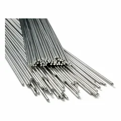 Low-alloy steel TIG welding rods, ER80S-D2 classification, 3/32 in diameter by 36 in length, 30 lb package. As welded, provides 110 ksi tensile strength and 95 ksi yield strength. Used for low-alloy steel fabrication requiring high strength.
