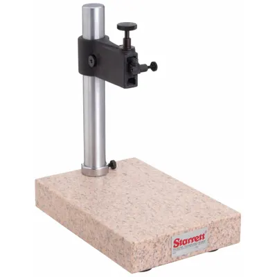 STARRETT 653G Granite Base Indicator Stand, 8 in x 12 in x 2 in Base - Granite Base Indicator Stands