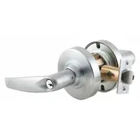 This storeroom electric lever lockset is designed for interior doors requiring secure access control. It is ADA compliant and rated ANSI F86, allowing free egress while restricting entry to authorized key or credential holders. The satin chromium-plated cast zinc finish and ND Athens style provide a commercial-grade appearance