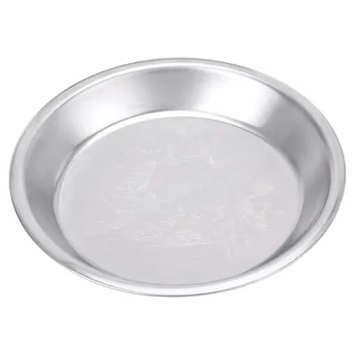 VOLLRATH 68089 Pie Pan, Aluminum, Uncoated, 9 3/4 in Dia, 1 1/4 in Depth, Silver - Pie Pans