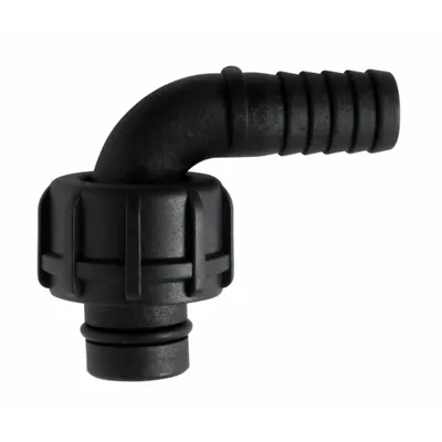 PIUSI Fitting: Coupling, Plastic, 1 in BSP, 0° Outlet Angle, EPDM - Fittings for DEF Transfer Pumps