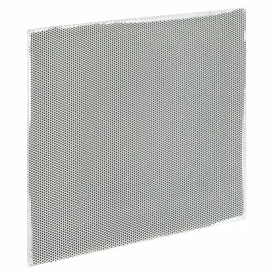 OEM Return Air Grille: Perforated Grille, White, Powder Coated, Steel, 23 3/4 in H - Surface-Mount Grilles