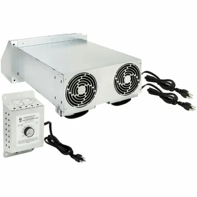 TJERNLUND Basement Fan: Reversible, 180 cfm Max Airflow, 2 Fans, 72 W, 6 ft Cord - Crawlspace Reversible Exhaust & Supply Fans