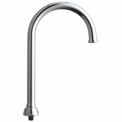 CHICAGO FAUCETS Spout: Spout, Arc, Swivel Spout, Brass, Polished Chrome, 1.5 gpm Flow Rate - Gooseneck Faucet Spouts