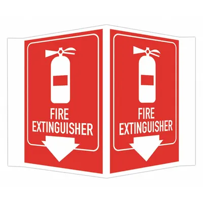 LYLE V-Shape Projection Fire Extinguisher Sign - V-Shape Projection Fire Extinguisher Signs