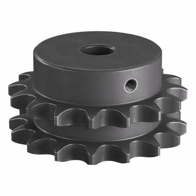 TRITAN Roller Chain Sprocket: One-Sided Hub, For Double Strands, 50-2, 16 Teeth - Size 50-2 Plain-Bore Roller Chain Sprockets