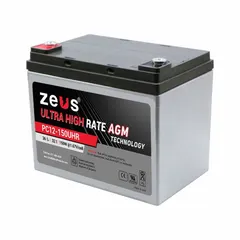 12V DC AGM sealed lead acid battery with 36 Ah capacity. ABS housing, M6 terminal connections. Dimensions: 6.46 in height, 5.12 in width. Suitable for backup power, security alarms, and emergency lighting.