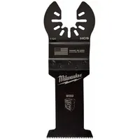 MILWAUKEE Oscillating Tool Blade: 1 3/8 in Blade Wd, 4 1/16 in Overall Lg, Fast Cutting, Steel (MPN 49-25-1101)