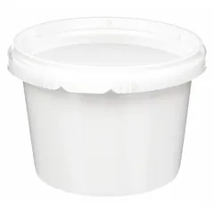 Polypropylene Lab Jar, 16.9 fl oz, Round, Opaque, with Closure