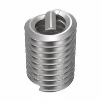 Screw-locking tanged helical insert for repairing or reinforcing threads in metal. Made of 18-8 stainless steel with dry film lubricant finish. #8-32 coarse thread, right-hand direction. Tensile strength 200,000 to 250,000 psi. Supplied in a 100-pack