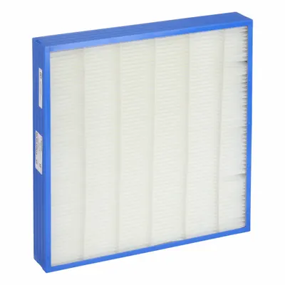 MICROSHIELD Minipleat Air Filter: 24 in x 24 in x 4 in, Synthetic, Plastic, No Header - Zero-Bypass Minipleat Air Filters