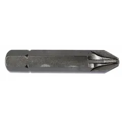 Imperial-sized Pozidriv® bit with PZ1 head size and hex shank, designed for power tool use. Impact rated and constructed from S2 steel with an unfinished finish. Sold as a 5-pack, bit holder not included.